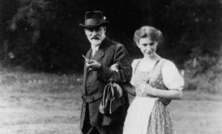 Sigmund Freud y su hija Anna